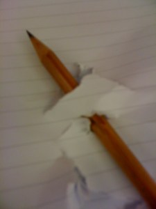 Uncomfortable Writing Conditions