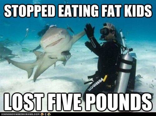 LOLshark lost 5 pounds